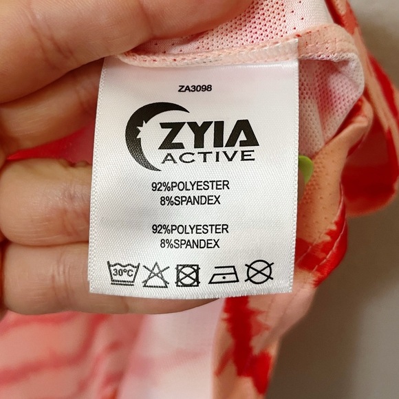 ZYIA Active One More Rep Cherry Ice Sanibel Racerback Tank Top Size Small NEW - Picture 8 of 12